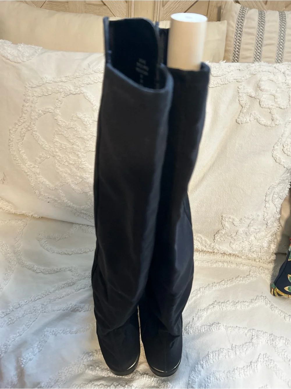 Guess Black Over-the-Knee Suede Boots